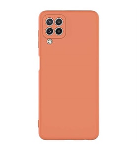 Coverzone Samsung Galaxy A22 4G ?le Uyumlu K?l?f Z-Mara Lansman Vieri Tam Koruma Arka Kapak Kamera Koruma �?k?nt?l? P�r�zs�z Y�zey Turuncu