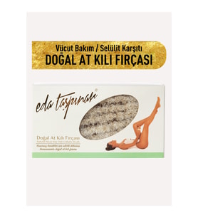 Eda Taşpınar Doğal At Kılı Fırça,Kusursuz Bacaklar,İpeksi Cilt, Kuru Fırçalama
