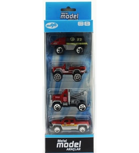 Mulvxurg  Urg02 4'Lü Die Cast I·tfaiye Seti (Mulvix)