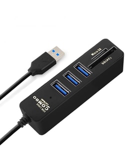 TriLine Combo 3 Port USB3.0  Hub Tf Sd Kart Okuyucu