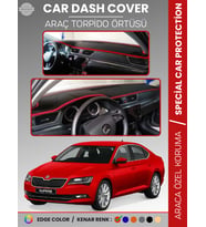 SKODA SUPER B (2015-2020) Torpido Örtüsü Ön Göğüs Halı Torpido Koruma Tam Uyum Kaymaz UV Koruma