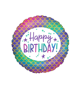 Deniz Kızı Happy Birthday Folyo Balon