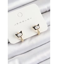 Pirinç Kuromi Model Gold Renk Çocuk Küpe - TJ-BKP10909