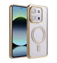 Northcity Xiaomi Redmi 15C 4G Uyumlu Joke Simli Magneticsafe Kılıf - Gold