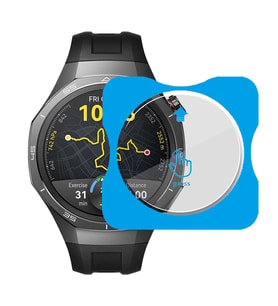 Huawei Watch GT5 Pro 46mm Uyumlu Kolay Takılabilir Takma Aparatlı Temperli Cam Ekran Koruyucu