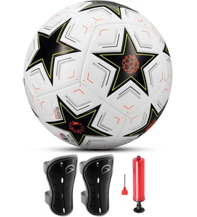 3lü Set Futbol Topu Tekmelik Şampiyonlar Ligi Pompalı Sert Zemin Halı Saha Futbol Topu No:5