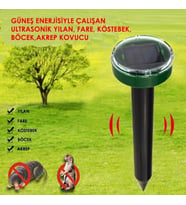 Solar Güneş Enerjili Akrep,Köstebek,Yılan Fare Kovucu 900 Etkili Yuvarlak