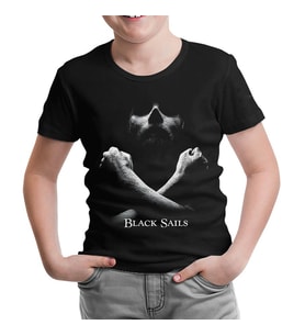 Black Sails Siyah Çocuk Tshirt