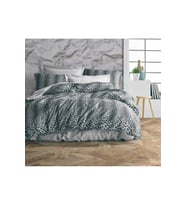 Çift Kişilik Ranforce (kumaş) Nevresim Çarşaf Takımı Leopar Desen