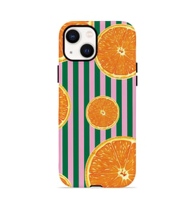 iPhone 15 Vorian Çift Katmanlı MagSafe Kılıf Orange Grove Cabana