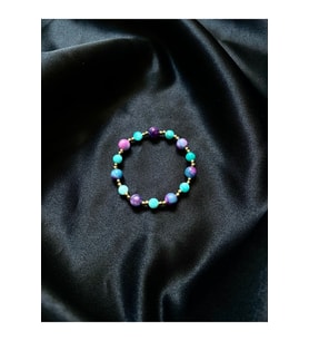 Kadın - Renkli Şık Tasarım Elegant Jade Doğal Taş Bileklik  Huzur Taşı > Handmade