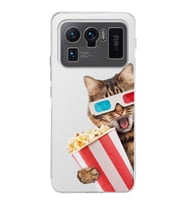 PrintiFy Xiaomi Mi 11 Ultra ile Uyumlu Kedi 1 Kamera Korumalı Şeffaf Kılıf