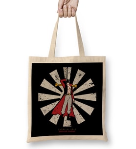 Dracule Mihawk Retro Japanese One Piece Bez Çanta Uzun Saplı