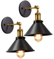 RİOLİGHT RETR0 MAFSALLI METAL APLİK ŞAPKA ÇAPI:22CM 1ADET FİYATIDIR (Siyah - Beyaz)