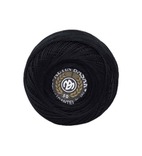 Altınbaşak Renkli Dantel İpliği No:50 (20 gr) - Siyah