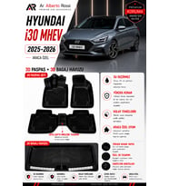 HYUNDAİ İ30 MHEV 2025-2026 Araca Özel 3D Paspas + 3D Bagaj Havuzu