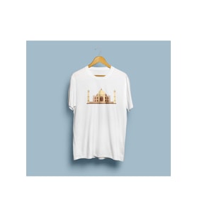 Oversize Tac Mahal Tasarım Unisex T-shirt
