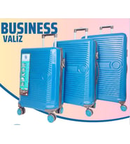 BUSINESS- MAVİ  3 LÜ SET VALİZ
