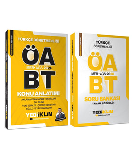 Yediiklim Yayınları 2022 KPSS ÖABT Türkçe Öğretmenliği Konu ve Soru Bankası Seti