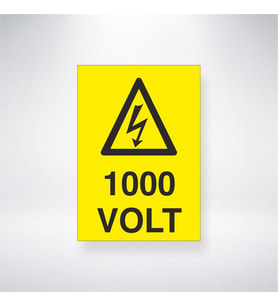 1000 Volt 21x28 Arkası Yapışkanlı Levha