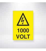 1000 Volt 21x28 Arkası Yapışkanlı Levha