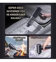 Lexroo 130W 20.000PA 7800Mah Şarjlı Profesyonel Araç Süpürgesi