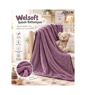 Welsoft Bebek Battaniyesi - 105x155 cm Ultra Yumuşak & Hafif