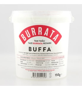 Buffa Tam Yağlı Taze Burrata Peyniri 150g
