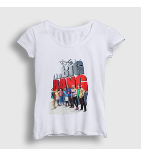 Presmono Kadın Beyaz The Big Bang Theory T-Shirt 181923tt