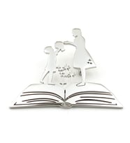 Öğretmen Öğrenci Kitap Okul Öğretmenler Günü Paslanmaz Çelik Rozet Broş RZ330