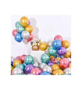 Çıtıpıtıstore 50 Li Karışık Krom Balon