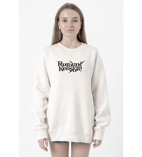 Rurouni Kenshin Letter Logo Beyaz Kadın 2ip Sweatshirt