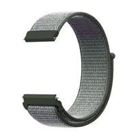 Samsung Galaxy Watch 46mm (22mm) Uyumlu Kordon Hasır Örgü Cırt Cırtlı Terletmeyen Zore KRD-03 Kumaş Kayış