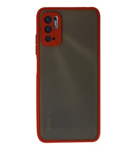 Newface Xiaomi Redmi Note 10 5G Kılıf Montreal Silikon Kapak - Kırmızı