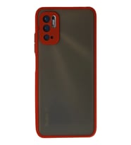 Newface Xiaomi Redmi Note 10 5G Kılıf Montreal Silikon Kapak - Kırmızı
