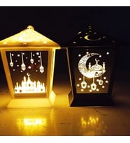 Ramazan Temalı Kare Kubbe LED Lamba