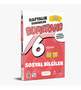 GÜNAY 6.SINIF BUMERANG SOSYAL BİLGİLER 32 HAFTALIK DENEMELER