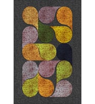 Eliana Home Baskılı, Yıkanabilir Kaymaz Taban Salon Halısı LNA0208-SD917 100x150 cm (Sarı)
