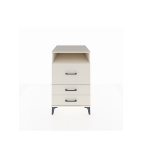 Kronos Komodin Tek Raflı 3 Çekmeceli 60x59x96 Aytaşı-Aytaşı