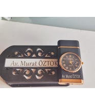 Avukata özel ÇAKMAK (Hediye Arama) ŞIK VE KALİTE bir arada tasarım kutulu isim yazılı (Siyah)