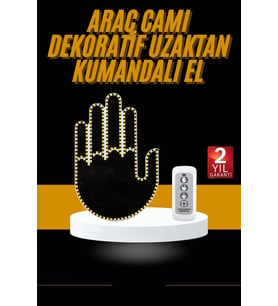 Uzaktan Kumandalı Araba Parmak Hareketi Işığı Parmak Işığı Led Araba Arka Pencere