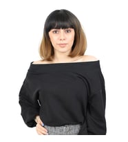 Kısa Küt Perçemli Fiber Sentetik Peruk - Siyah / Karamel Ombreli