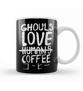 Ghouls love coffee Kupa Bardak Porselen
