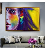 Altın Çerçeveli dekoratif tablo l599 (Gold)