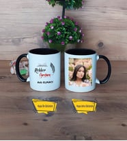 Rehber Öğretmen Kupa Bardak Siyah Fotoğraflı Öğretmenler Günü Hediyesi