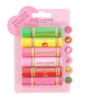MAX & MORE LİP BALM - DUDAK PARLATICI - LiPSTiCK 4GR X 6 lı  1 adet (MEYVELİ) (Kırmızı)