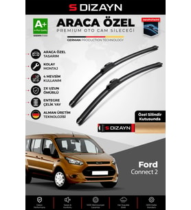 Connect 2 Ön Cam Silecek Seti 2014-2023 Premium Araca Özel 75-70 Cm A+ Kalite