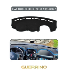 FIAT Doblo 2000-2008 Modellerine Uygun aırbagsızTORPİDO KORUMA HALISI GRİ KENAR