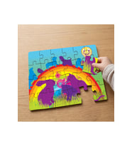 Rengarenk Gökkuşağı Tasarımlı 24 Parça Ahşap Çocuk Puzzle MPK0025