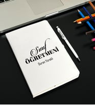 Kişiye Özel Sınıf Öğretmeni Tasarımlı Defter Ve Kalem Seti